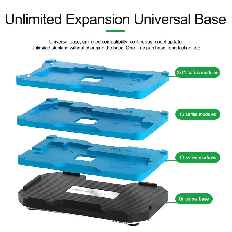 NEW RELIFE RL-601T 14-in-1 Mid-Tier Motherboard Repair Fixture Set  for IPX-13P Mid-tier Motherboard Repair