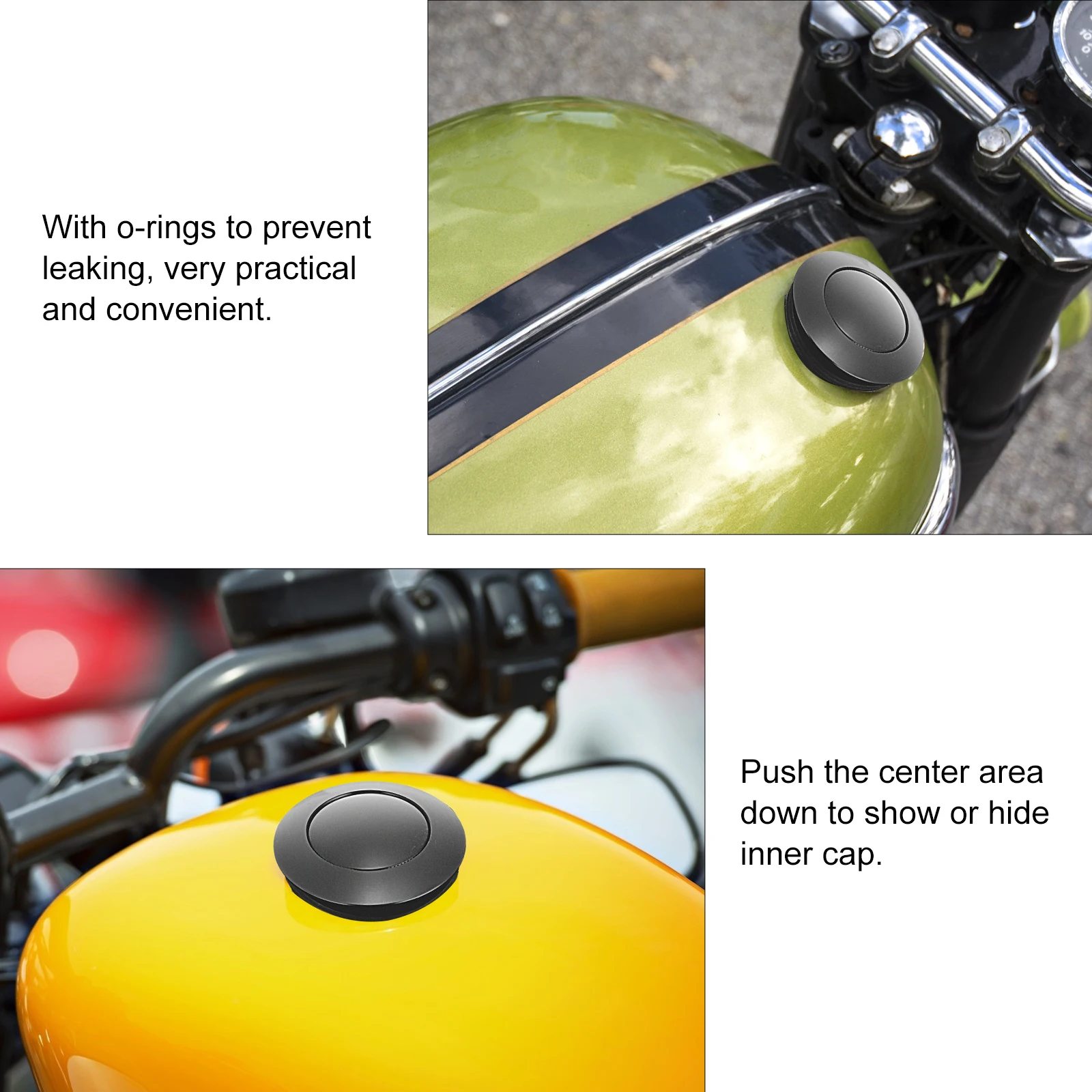 

Fuel Tank Cover Metal Fuel Tank Cap Motorbike Fuel Tanks Covers Practical Fuel Tank Cover