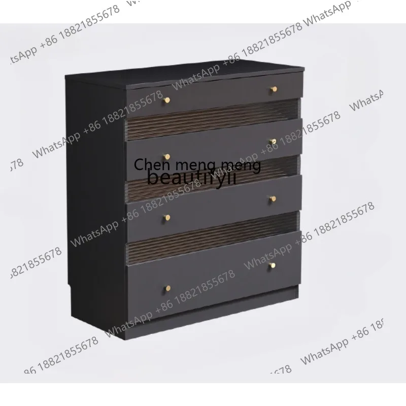 Castle storage chest solid wood modern simple bedroom wall storage cabinet household combination cabinet