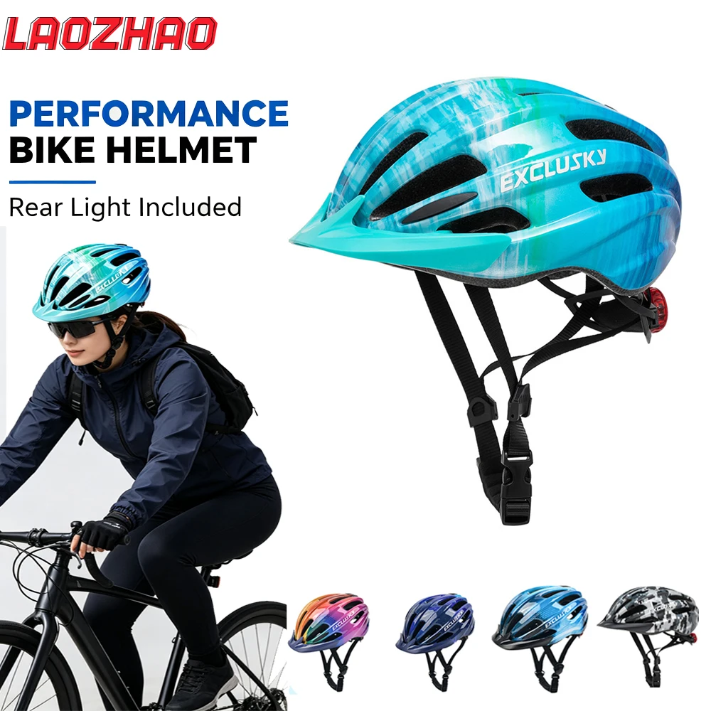 1PC  Kids Bike Helmet with 3-Mode LED Light Adjustable 50-57cm Skate Scooter Cycling Multi-Sport for Boys Girls Ages 5-14