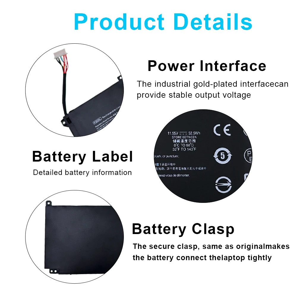 New PG03XL Battery for HP Pavilion Gaming 15-DK 15T-DK 15-EC 15T-DK200 15-EC0013DX 15Z-EC200 16-A0032DX 16-A0035NR L48495-005