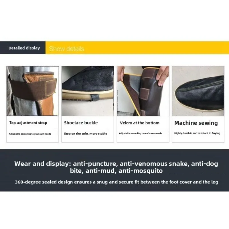 Protezioni per Gambe Anti-Morso, Anti-Serpente, Anti-Ortose, per Escursionismo, Pesca nella Giungla, Robuste Protezioni per Tibie Resistenti all'Usura