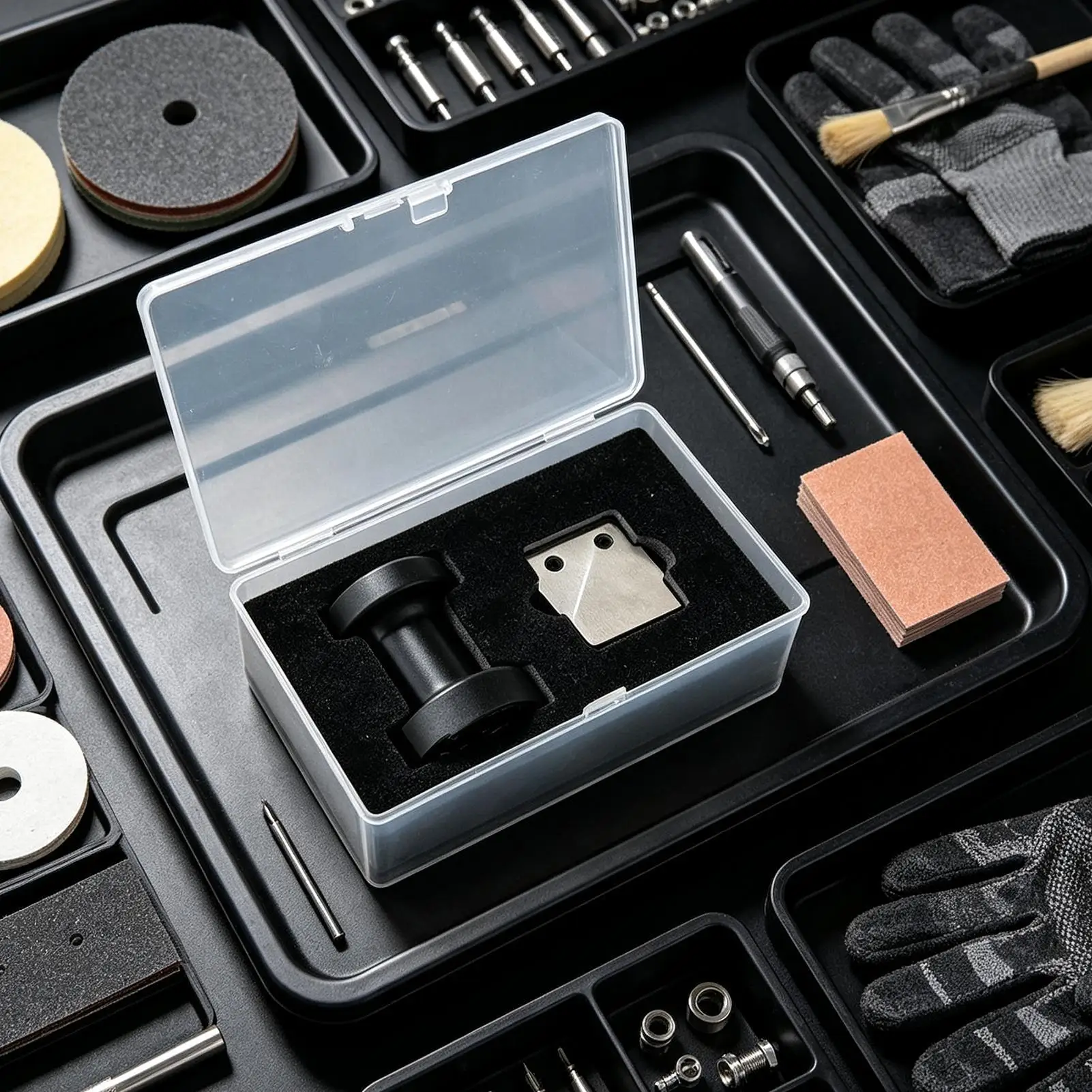 Tungsten Scraper Tool Rectangular Precision Rustproof Ergonomic Carbide Denibbing Repair Tool for Automotive Vehicle Detailing