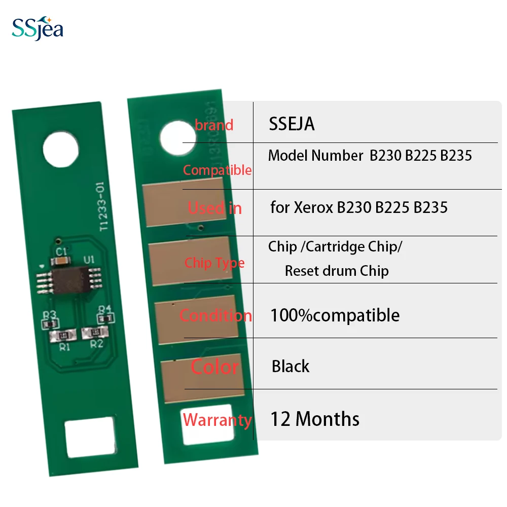 Xerox B230 B225 B235 Drum Chip 4PCS 013R00691 Photoconductor Imaging Drum Unit Reset Chip B 230 225 235 Replacement Chips
