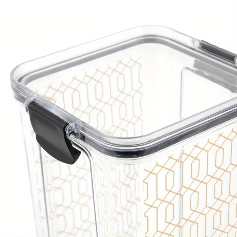 حاويات تخزين الطعام المفاجئة، مجموعة من 5 قطع، ذهبي، مصنوعة من مواد آمنة للطعام، قابلة للتجميد، مختومة #5