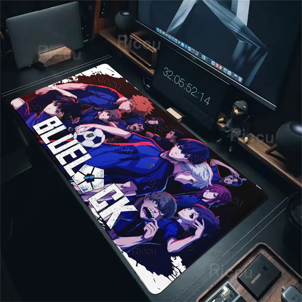 Isagi Yoichi Notebook Rubber DeskMat Hot Anime Blue Lock tapis de souris xxl Gaming Office Professional Keyboard Desktop Playmat