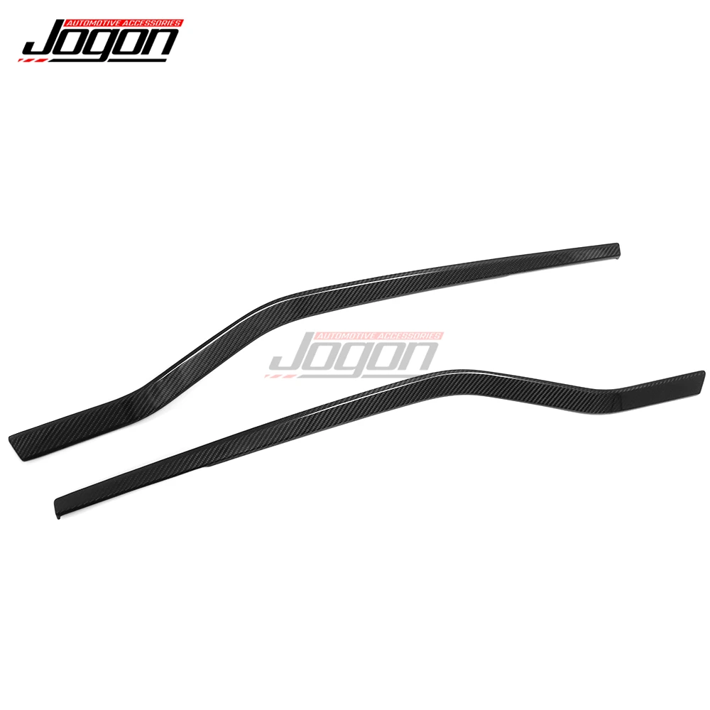 2 Pcs Carbon Fiber For Lotus Emira Sports V6 Coupe 2022 2023 2024 Car Interior Center Door Strip Panel Cover Trim Accessories