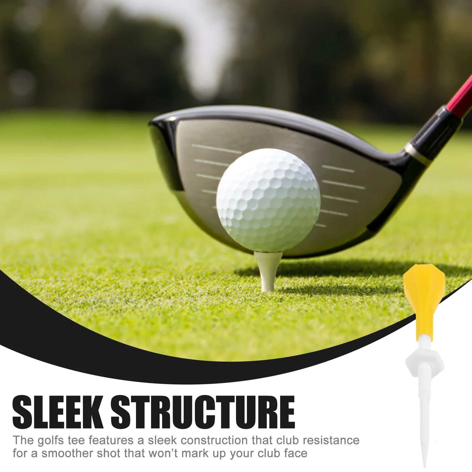 5 قطع من تي شيرتات الجولف المتينة، حاملات كرات بلاستيكية قابلة للتعديل، معدات ممارسة الجولف، مستلزمات الجولف #5