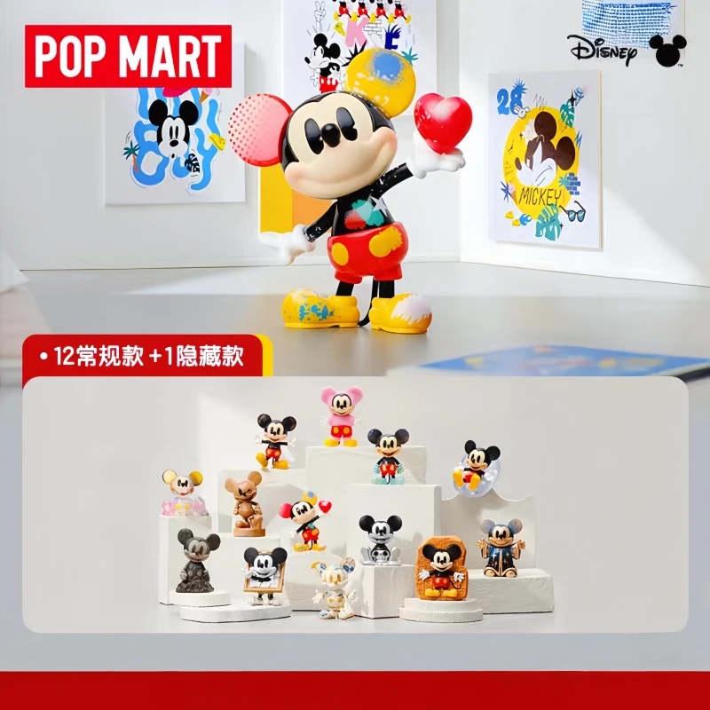 

Hot New Genuine Products Stock Popmart Mickey Creative Boundless Series Figurines Surprise Blind Boxes Trendy Ornaments Gift