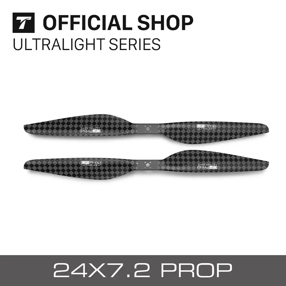 T-MOTOR 24 بوصة ألياف الكربون P24 * 7.2 CW CCW 2 شفرات المروحة مولتيكوبتر RC الطائرات ملحقات طائرة بدون طيار #2