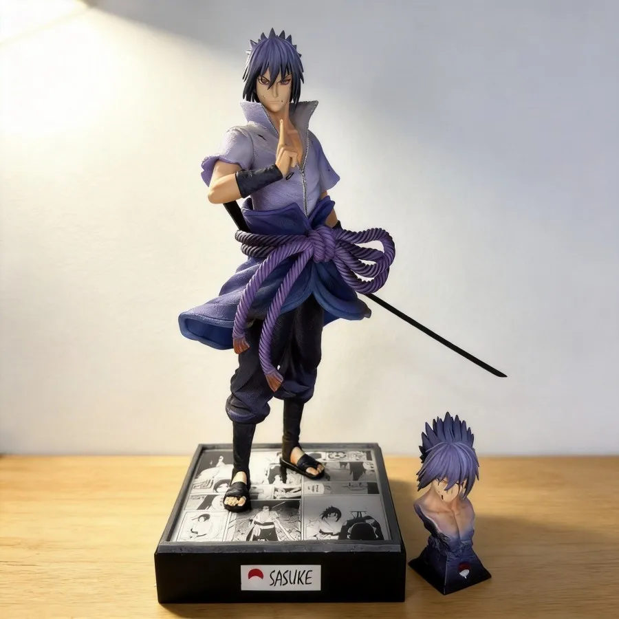 

Naruto Uchiha Sasuke Figure 33cm Anime Collectible for Desktop Decoration Ideal Gift for Fans Highly Detailed Design