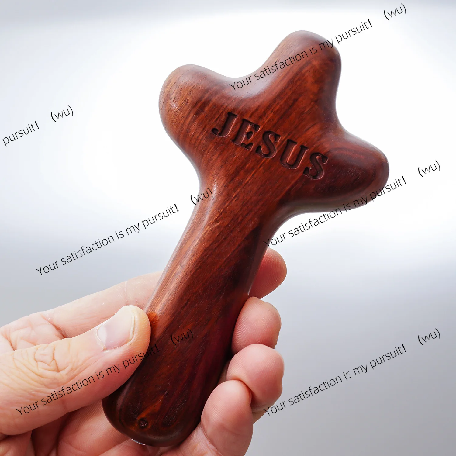 Solid wood cross, Australian rosewood, church wooden public goods lettering BJ003