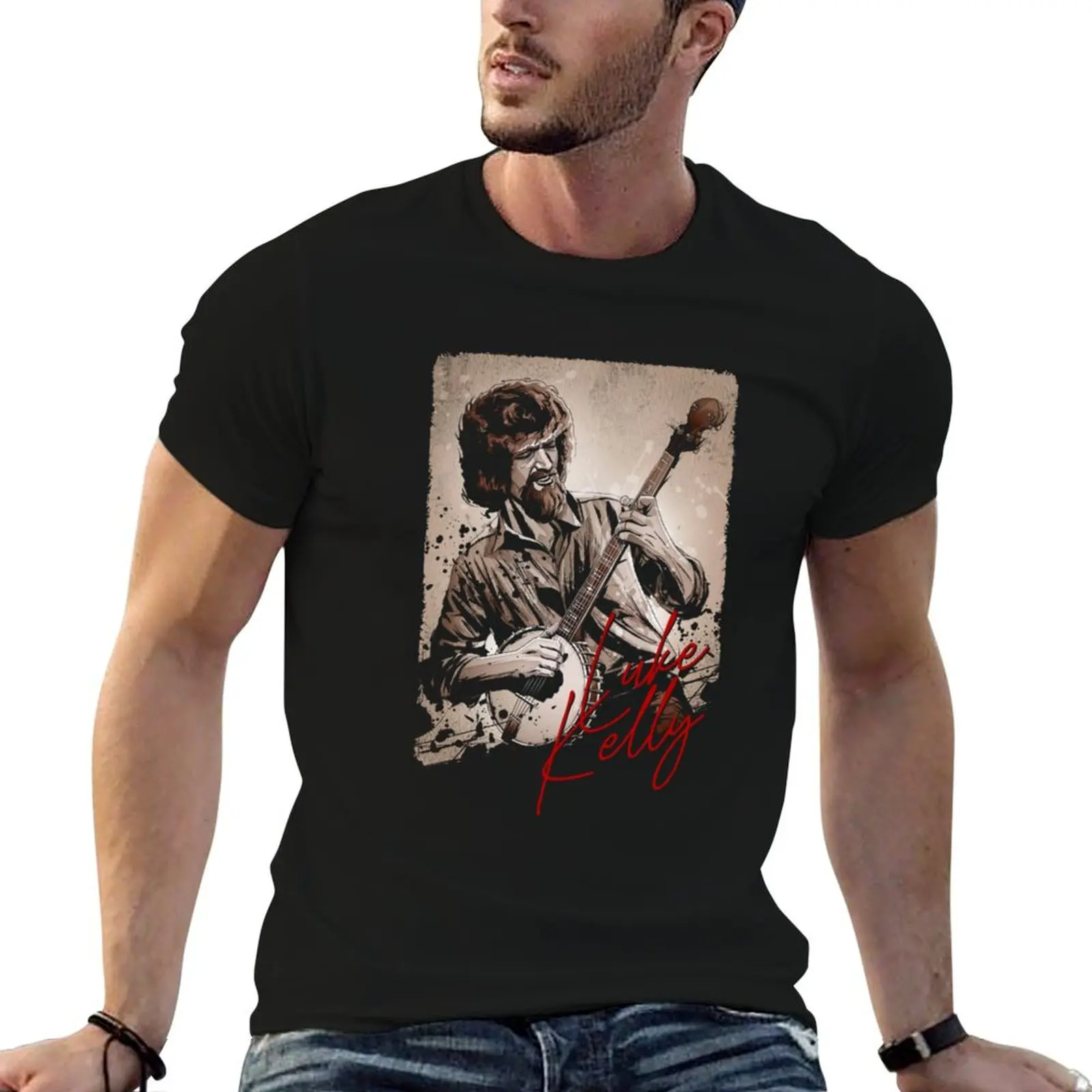 

funny t t cotton KELLY for man T-Shirt dark pack humor shirts LUKE shirts