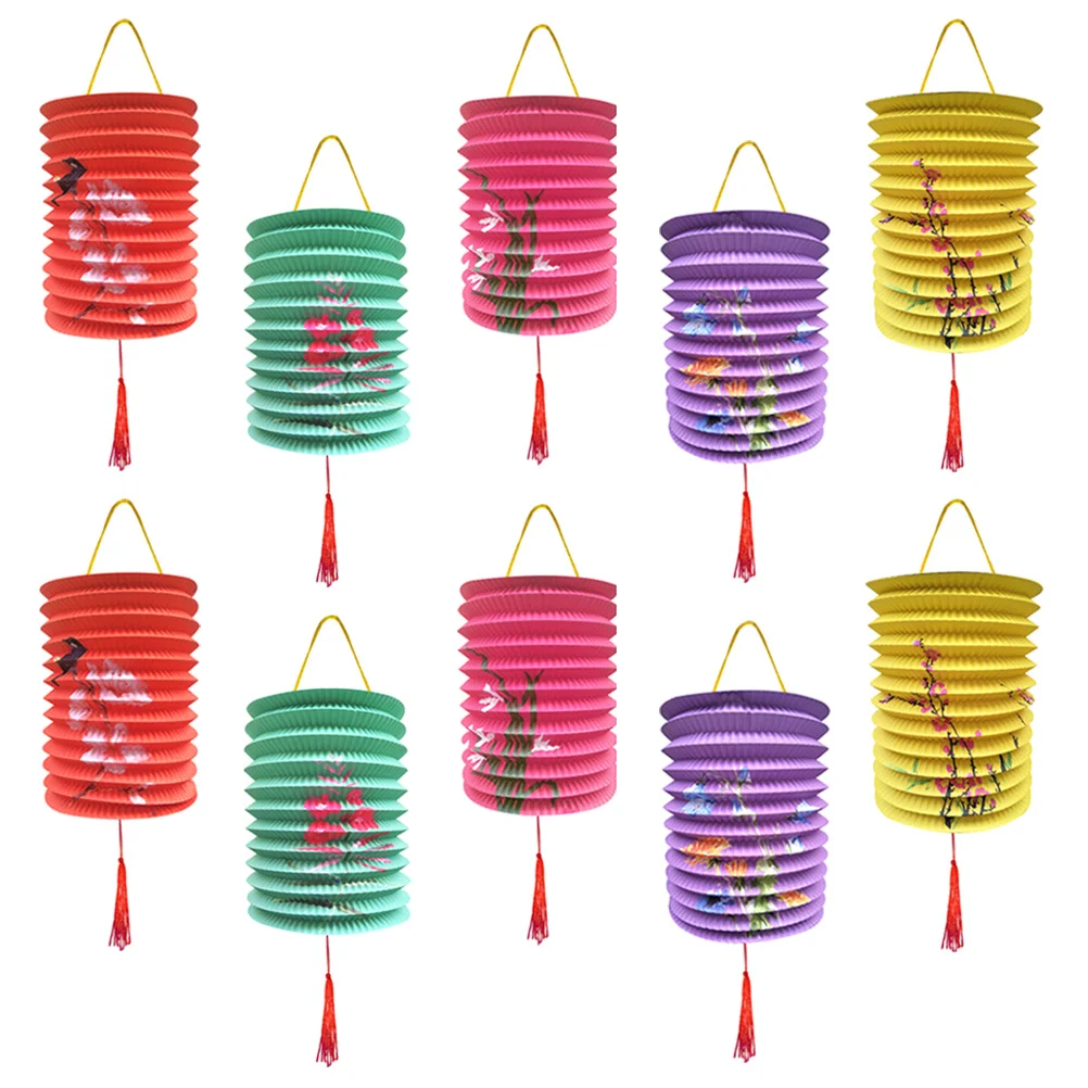 

10 Pcs Chinese Hanging Decorative Festival Decorate Party Supplies