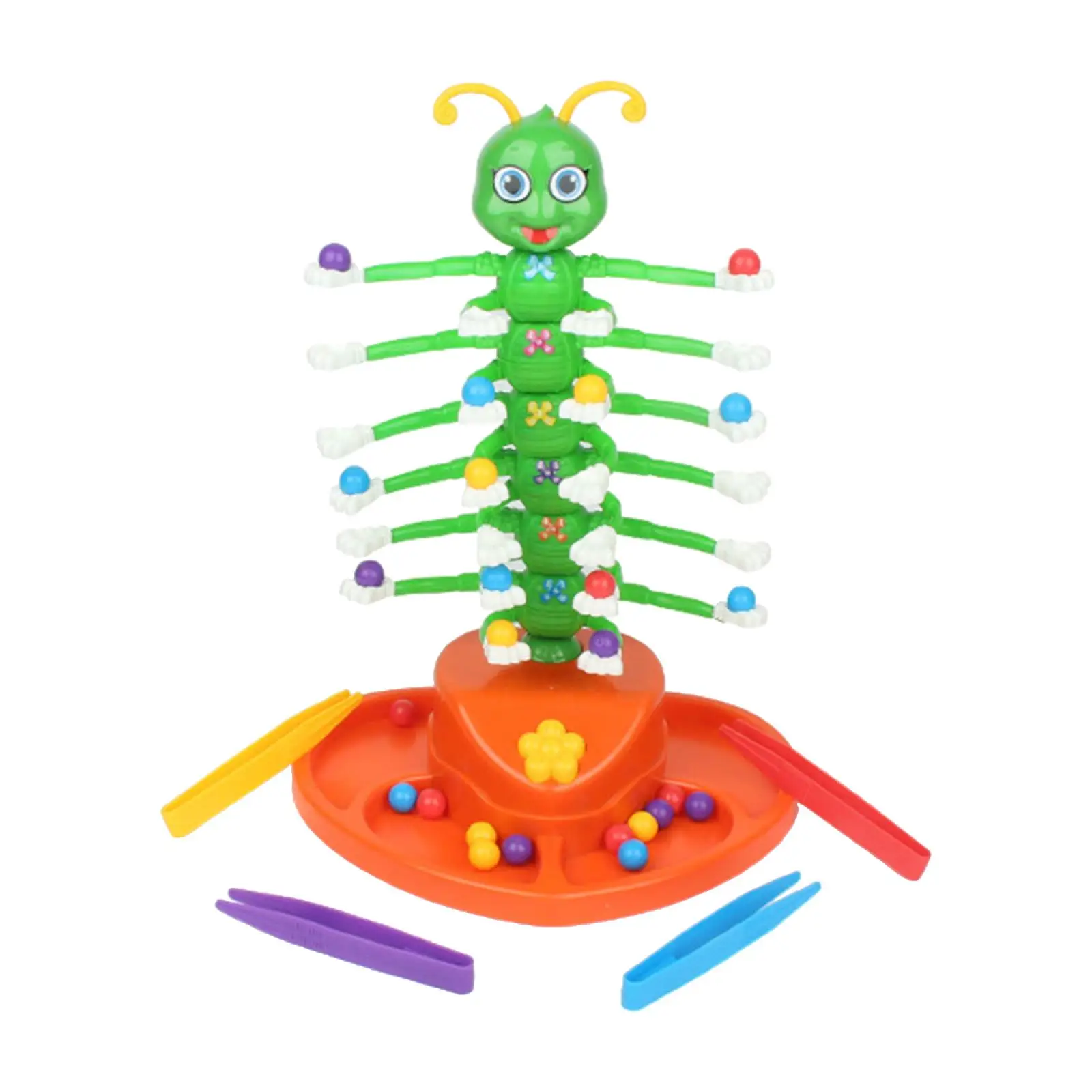 Plastic Caterpillar Wiggle Game Colorful Electric Toys Lively Parent Child Interaction Game For Laughs And Joy Multi