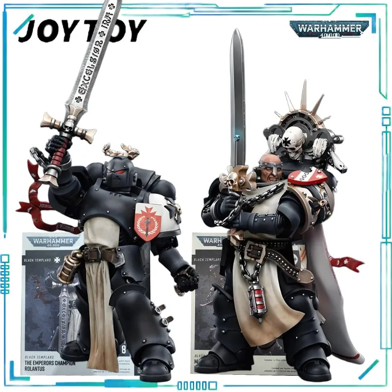 JOYTOY Oryginalny Warhammer 40000 Marszałek Badkras z Czarnej Katedry Emperorskiego Wojownika Rolanda Gotowy Model Kolekcjonerski