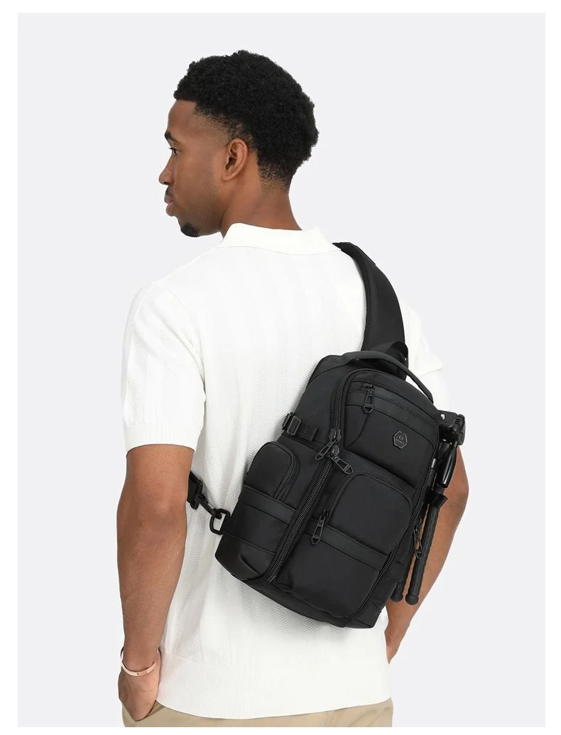 OZUKO Crossbody Bag Large Capacity Shoulder Bags for Male Waterproof Chest Bag Tactical Sling Messenger Bags Men Outdoor Sports