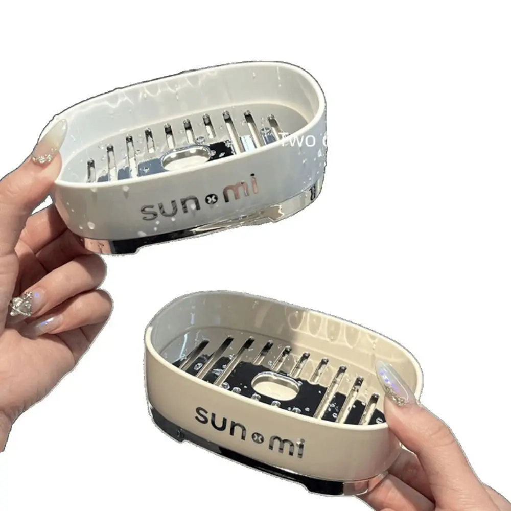 

Travel Essentials Portable Soap Box Light Luxury Double Layer Drain Shower Soap Holder Sealed Plastic Soap Case Bathroom