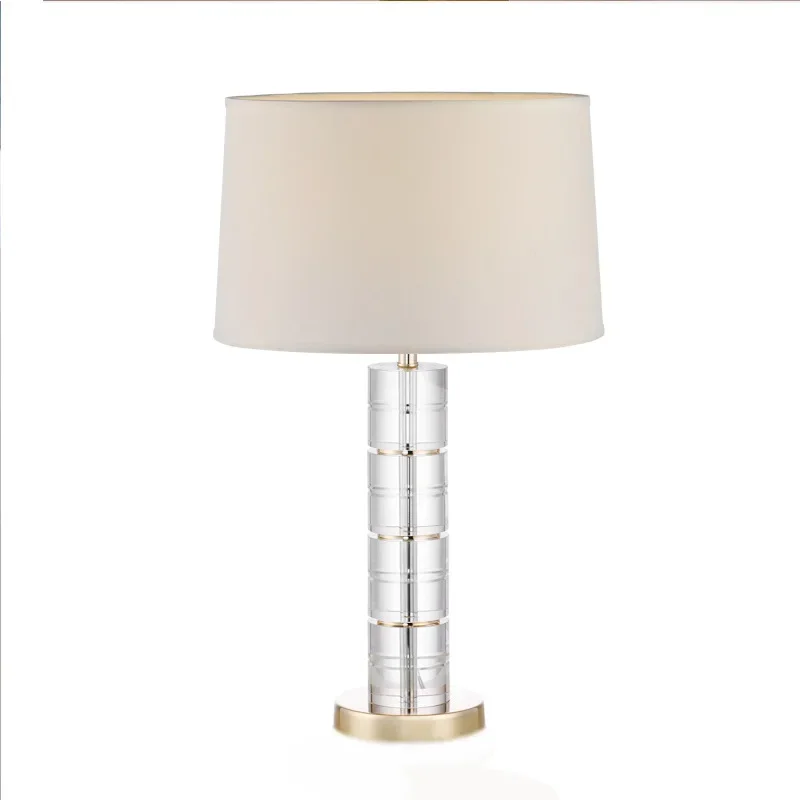 

American simple living room crystal desk lamp post-modern fashion study luxury model hotel warm bedroom bedside