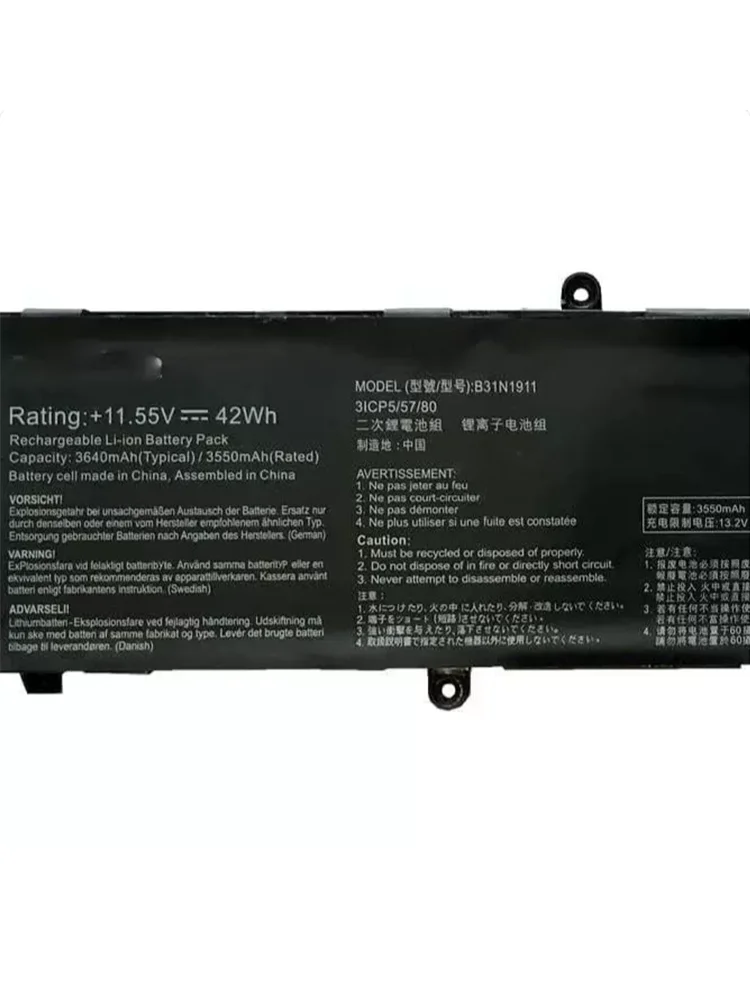 B31N1911 C31N1911 Laptop Battery Compatible with ASUS Notebook X VivoBook Flip 14 TM420IA M413 F413 K413 Series 0B200-03580000