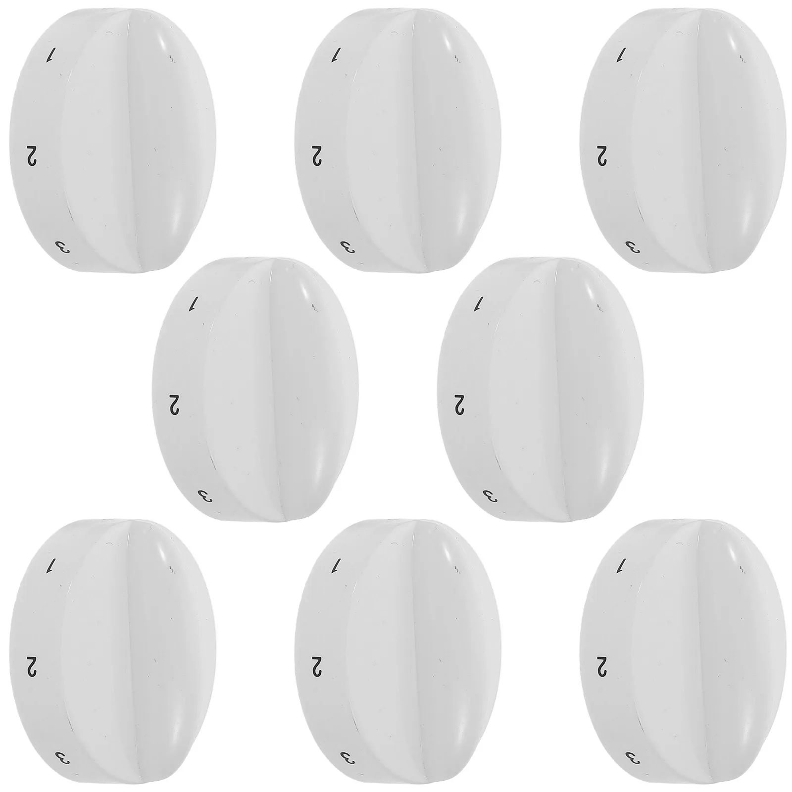 8Pcs Refrigerator Temperature Control Knobs Plastic 7 Level Rotary Replacement for Fridge Thermostat Clear Number Display Easy