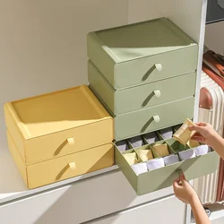 Boîte de rangement multifonction en plastique pour vêtements, armoire domestique, stockage de chaussettes et de sous-vêtements, 10 grilles, 15 grilles, SunOfficiMANY