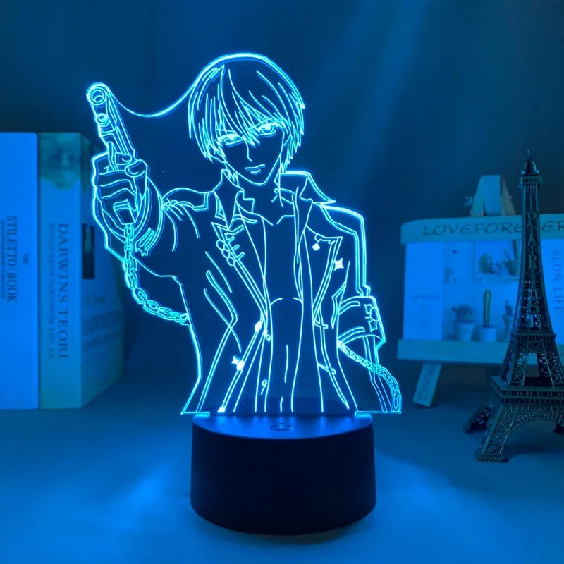 Neues Vampire Knight Zero Kiryu Nachtlicht mit hohem Farbwert, sekundärem Cartoon-Druck, für Studenten, Nachttisch, Schlafzimmer, Schreibtischdekoration. – Detail 4