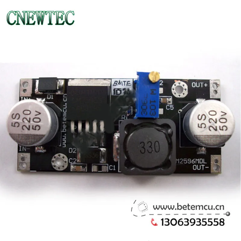 LM2596 DC-DC Step Down Adjustable Power Supply  Module /INPUT 40V  Output DC 1.25V-37V  3A Maximum  1PCS