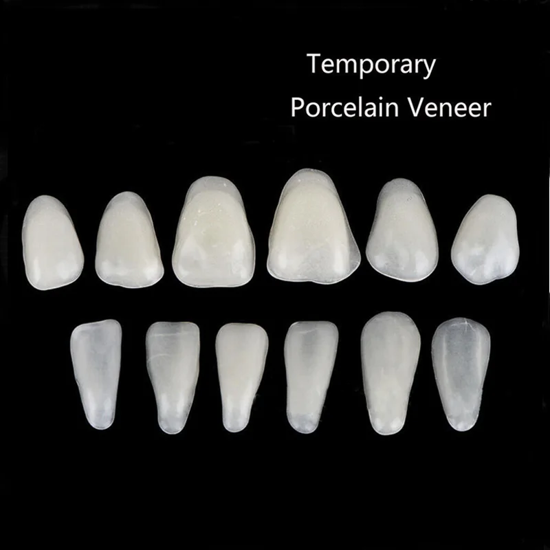 Teeth Veneers Ultra-Thin Temporary Crown Whitening Dental Films Upper Anterior Posterior Resin Teeth Porcelain Teeth Material