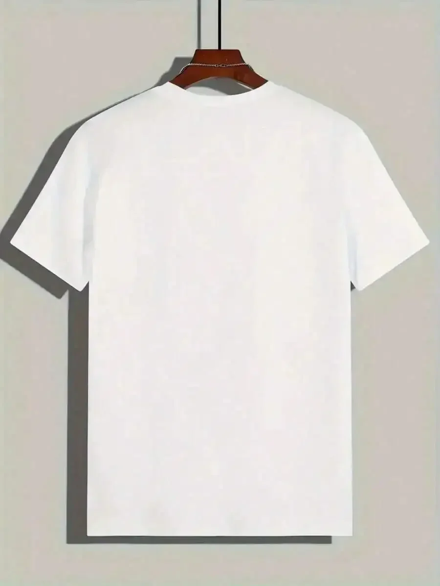 Summer Casual Print Patterns Are Suitable For Both Men And Women. Short-Sleeved T-Shirt Loose Blouse Joker Blouse.