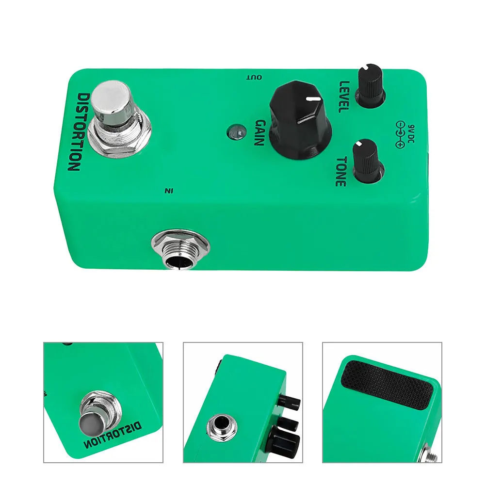

Distortion Effect Guitar Pedal Metal Portable Compact Design Electric Guitar Effects Pedal for Learners and Pros