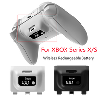 For Xbox Series X/Xbox Series S Wireless Rechargeable Battery 1400mAh Rechargeable Controller Battery Digital Display Compatible
