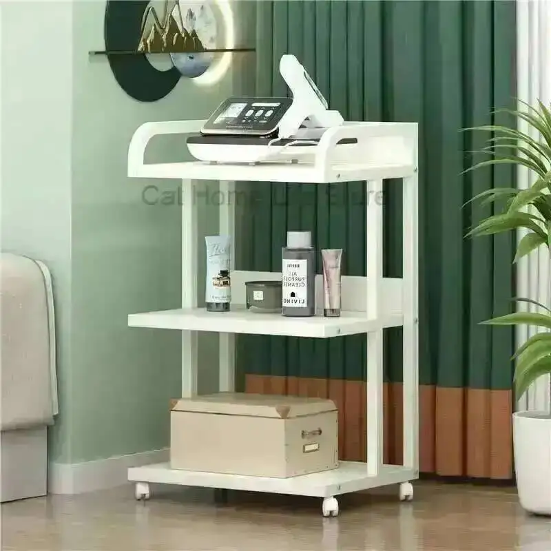 Salon Wheels Hair With Cart Storage Saloon Accessories Trolley Pedicure-trolley Aesthetic Auxiliary Trolleys Offer Car Beauty