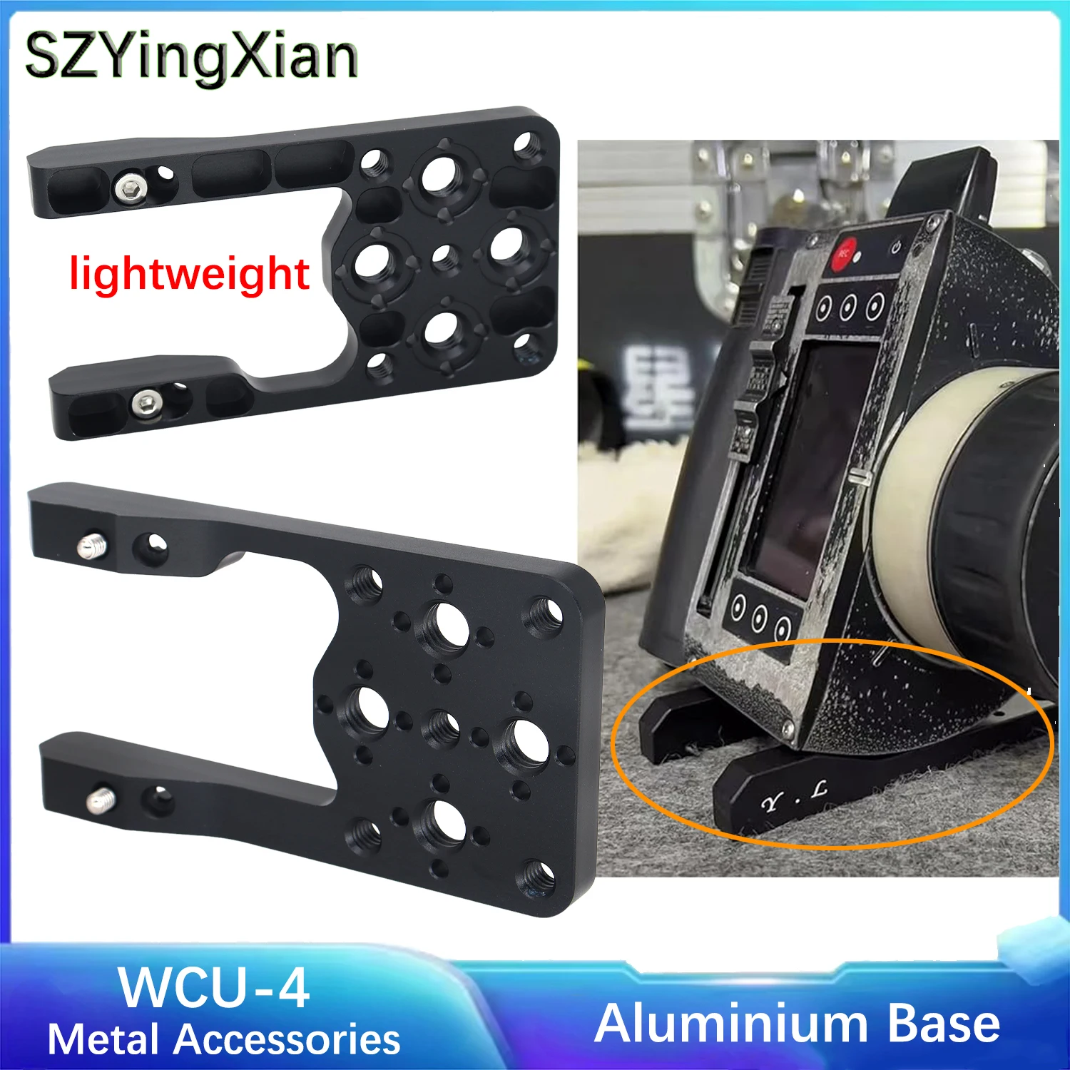 WCU-4 Base Plate Expansion Mounting Plate For ARRI WCU-4 Wireless Follow Focus Hand Unit, 1/4