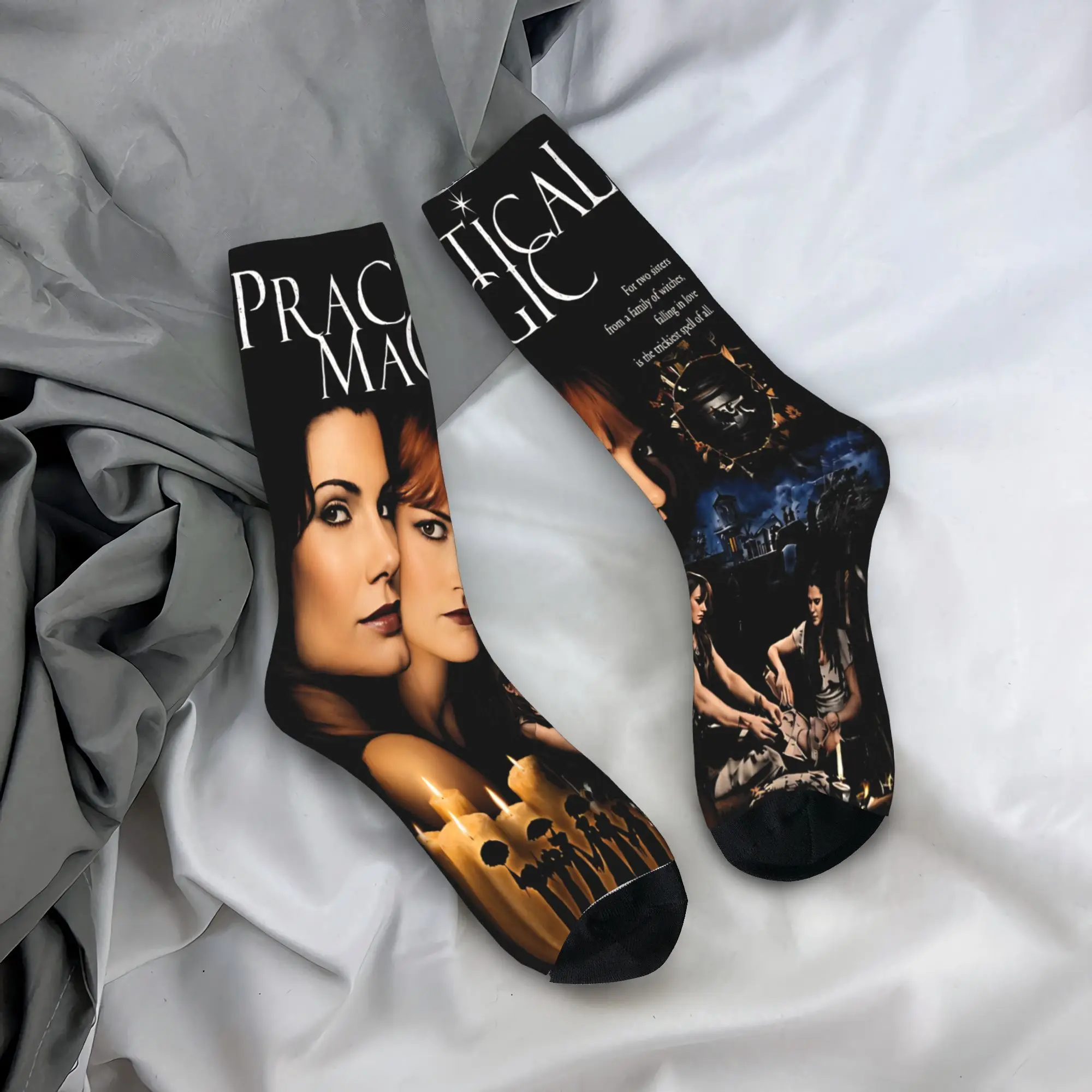 Practical Magic Movie Witchcraft Sisterhood Witchy Romance Spell Socks for Women Men All Season  Super Soft Middle Tube Socks