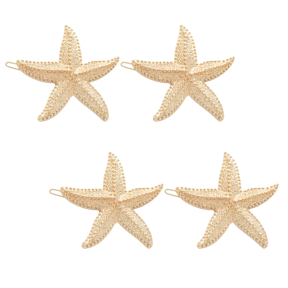 

4 Pcs Silver Barrette Hair Clips Toppers Accessories Girls Catchers Golden Miss