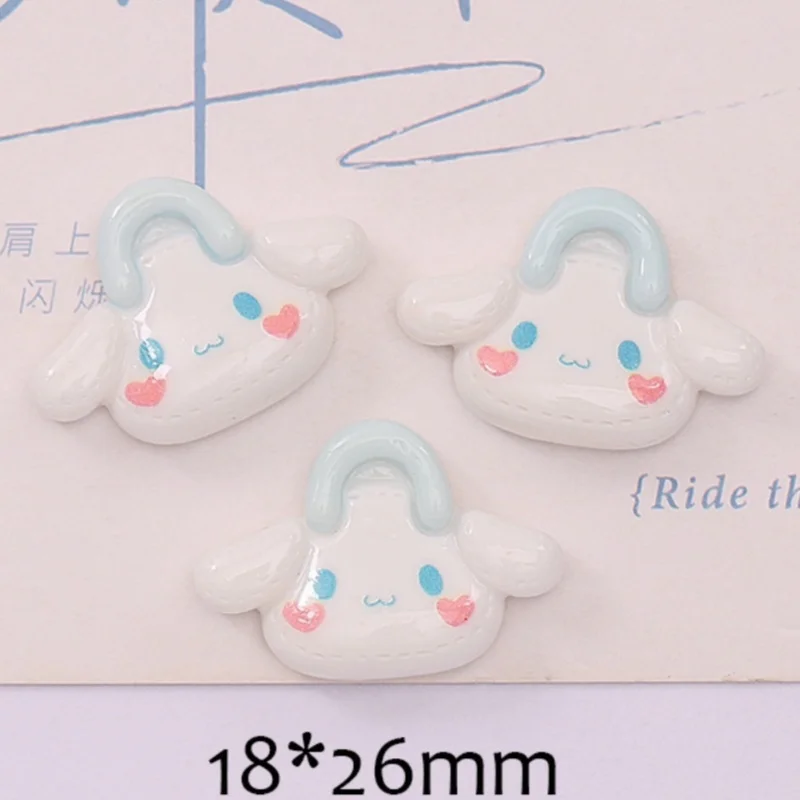24/160PCS Cartoon puppy cheesecake signboard DIY cream gel hair accessories, water cup stickers, resin accessories view 6