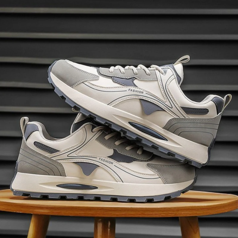 إصدار جديد لعام 2025 حذاء ركض رجالي قابل للتنفس ومضاد للانزلاق حذاء رياضي كاجوال متعدد الاستخدامات للأب للربيع والخريف