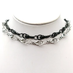 2022 New Hand Grip Ring Necklace Retro Hand In Hand Unisex Choker Necklace Women Hip-hop Gothic Punk Style Chain Choker Gifts