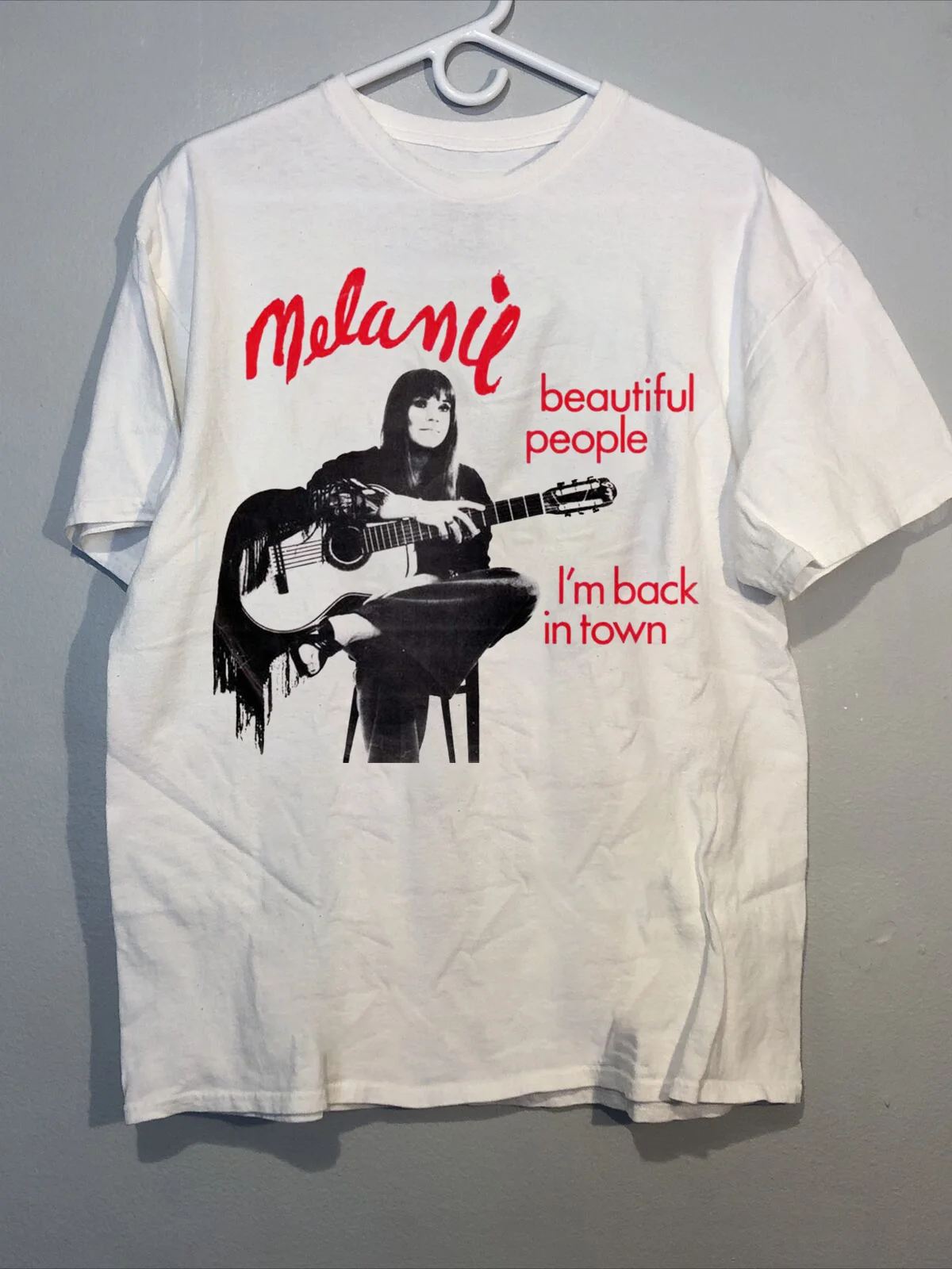 Melanie Safka beautiful people Adult Short Sleeve Unisex T-Shirt All Size