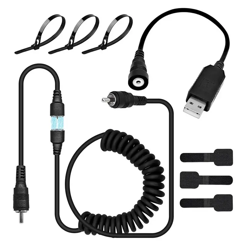 [NEW A09R!】 USB Port Magnetic Power Cord, Snowmobile Helmet Heated Shield Cord 12V For Heated Most Electric Shields, Helmet, Vis