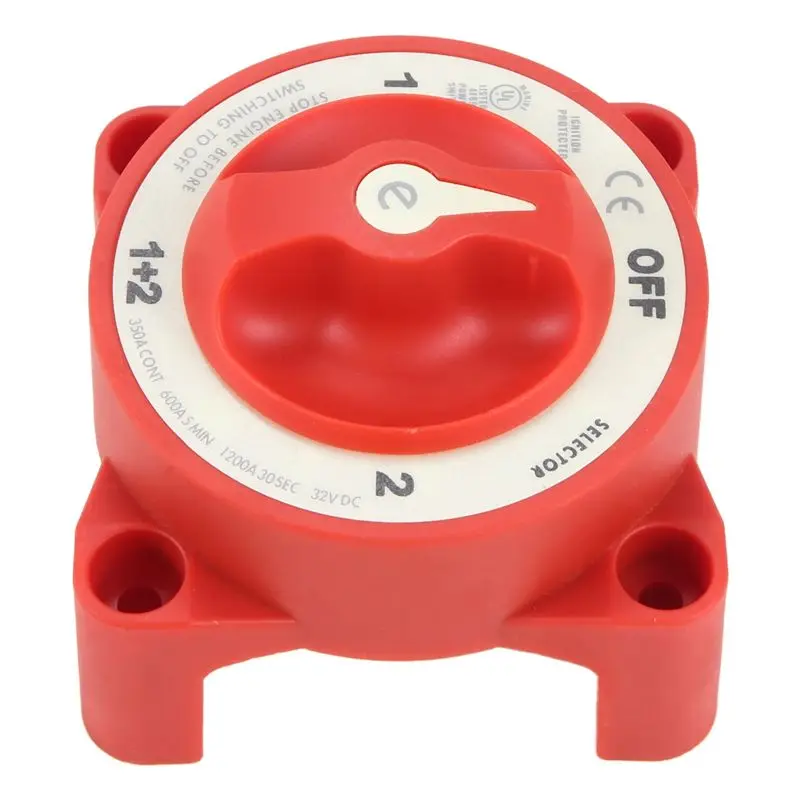DC 32V 350A Battery Switch 4-Position Selector Marine Boat Battery Selector Switch Disconnect For Marine Boat-A91R