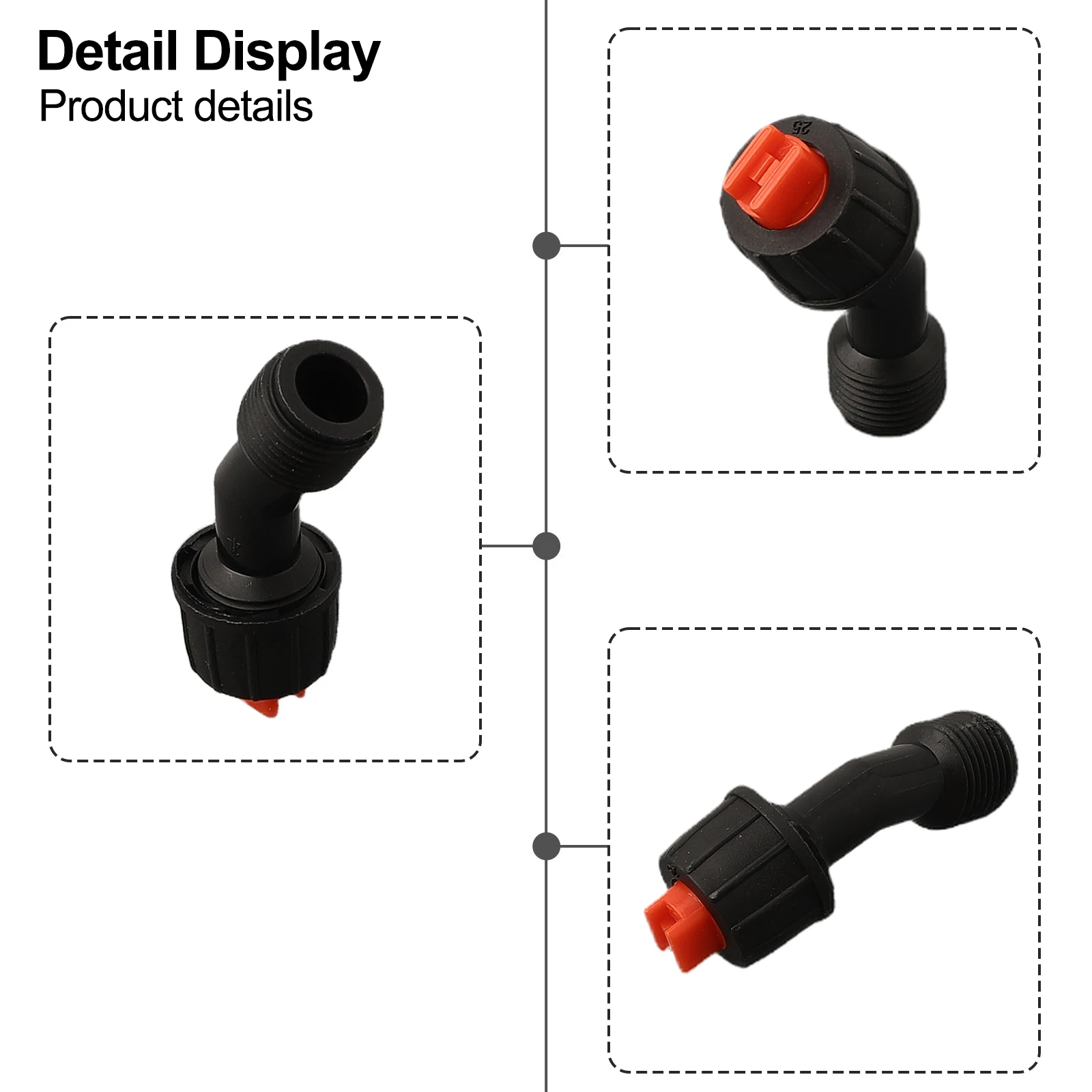 

Knapsack Electric Sprayer Nozzle Pesticides High Pressure Insecticidal Optional Type PP 16mm 4 Holes Anti-aging