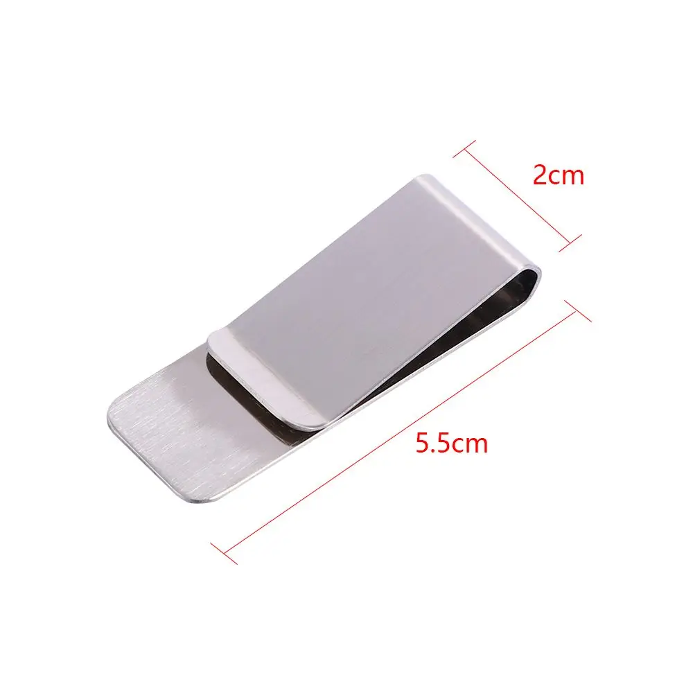 Cartão de crédito de aço inoxidável e ID Clip para homens, Metal Wallet, Cash Clamp, Money Clip Purse, conveniente, venda quente