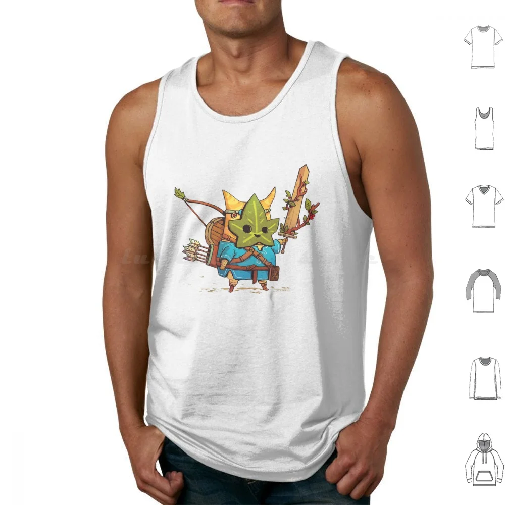 Korok Tank Tops Vest Sleeveless Korok Breath Of The Wild Legend Of Link Loz Cute Switch Game Gaming Video Games The Legend
