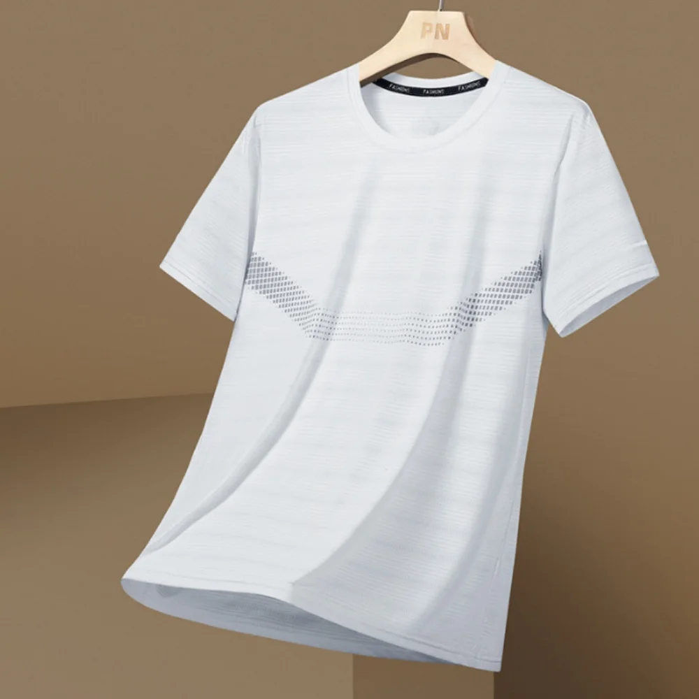 

Men's T-Shirt Casual Striped 3d Printing Short Sleeved T-Shirts Oversized Men's Clothing Tops Outdoor Streetwear 2024 Summer New