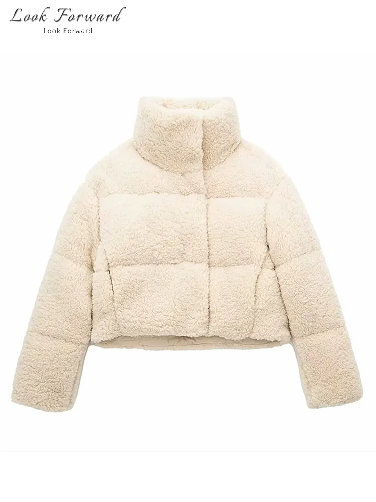 

Женская утепленная куртка-бомбер на осень-зиму с воротником-стойкой, теплая, на молнии, с карманами, однотонная, на скрытых пуговицах, верхняя одежда