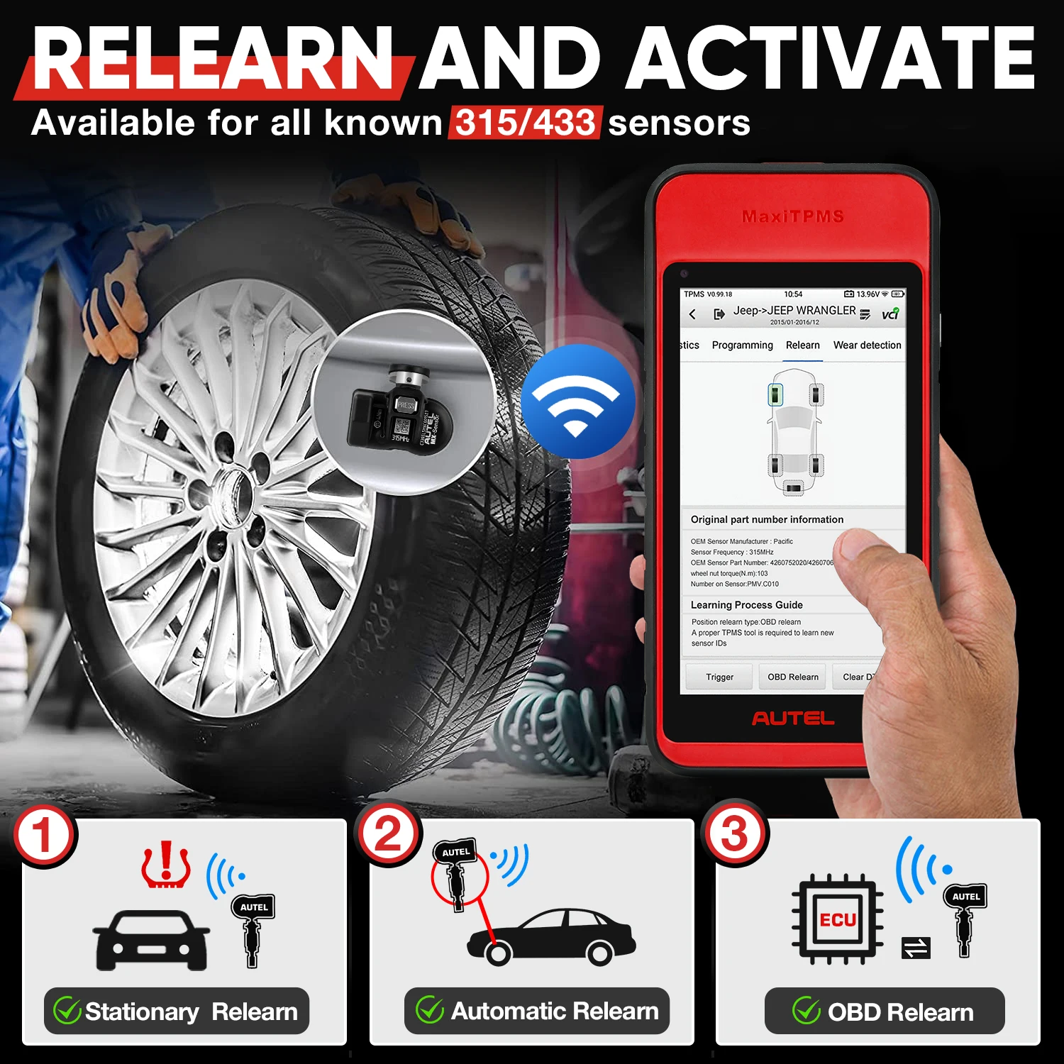 Autel MaxiTPMS ITS600E TPMS Neuestes Sensor-Programmiergerät Aktivieren/Neueinlernung Aller Sensoren mit 4 Reset-Funktionen – Detail 4