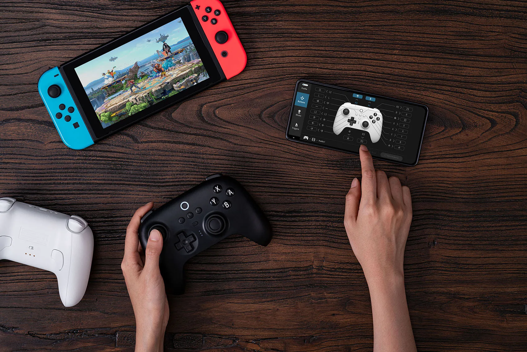 8BitDo Ultimate Controlador Bluetooth Gamepad Joystick FC40 y edición limitada del décimo aniversario para Switch Windows Steam