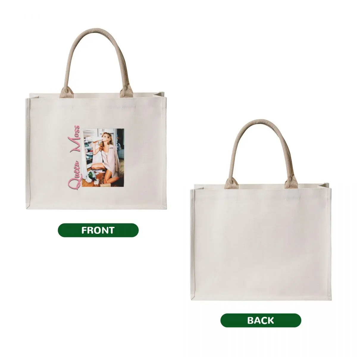 Queen Moss Tote Bag Shopper Candy bags hand bag reusable shopping bag